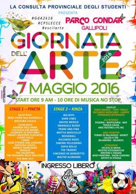 GIORNATA DELL'ARTE 2016 at Parco Gondar Gallipoli