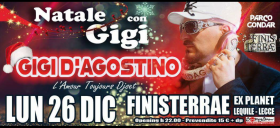 NATALE CON GIGI D’AGOSTINO! IL 26 DICEMBRE AL FINISTERRAE DI LEQUILE UN GRANDE SHOW. (ex Planet)